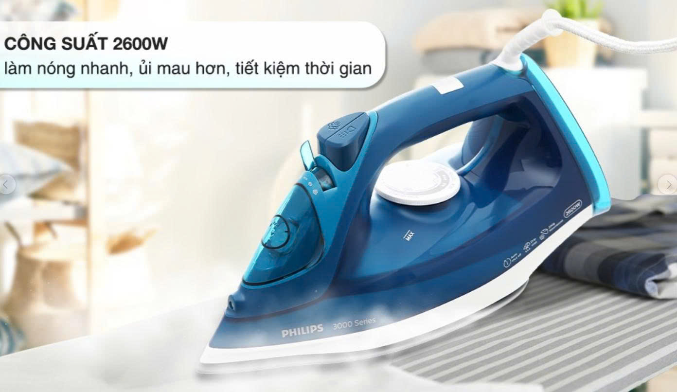 Bàn ủi hơi nước Philips DST3040/70 2600W