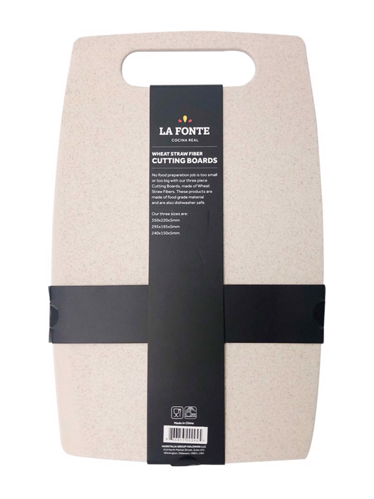 Bộ 3 Thớt Rơm Lúa Mì La Fonte - 000945