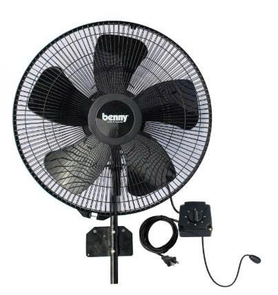Quạt Treo Tường Công Nghiệp Benny BFW-225, Black, Diamon Motor, 190W, 171m3/phút, 22 inch
