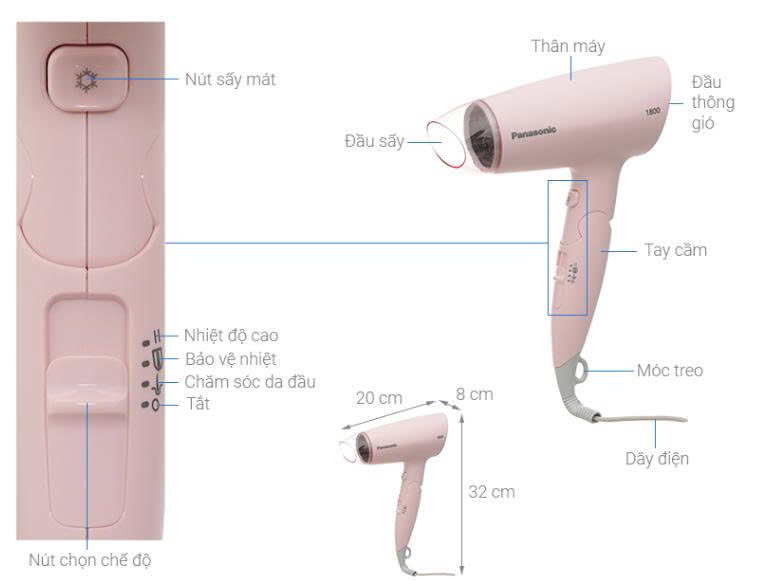 Máy sấy tóc Panasonic EH-ND37-P645