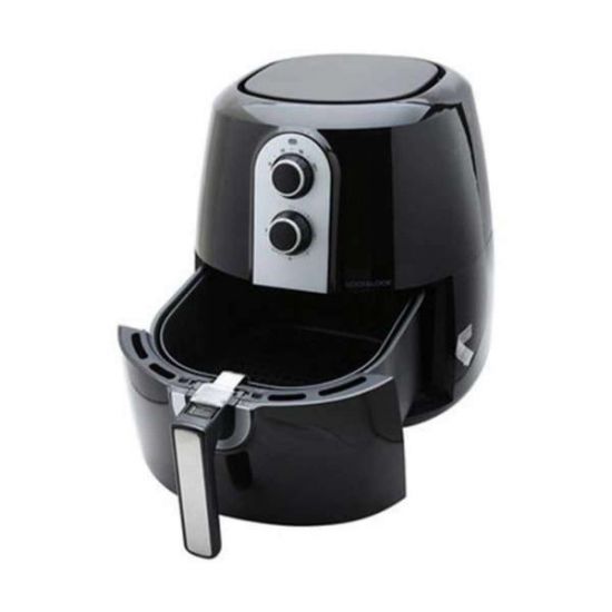NỒI CHIÊN KHÔNG DẦU LOCK&LOCK JUMBO EJF151BLK 5.2L,công suất 1800W,công nghệ Rapid Air giúp thực phẩm chính nhanh hơn, bảo hành 12 tháng