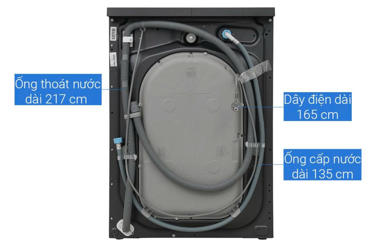 Máy giặt Electrolux Inverter 9 kg EWF9023P5WC màu trắng lồng ngang và EWF9023P5SC màu đen