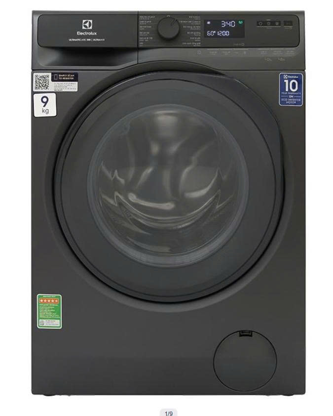 Máy giặt Electrolux Inverter 9 kg EWF9023P5WC màu trắng lồng ngang và EWF9023P5SC màu đen