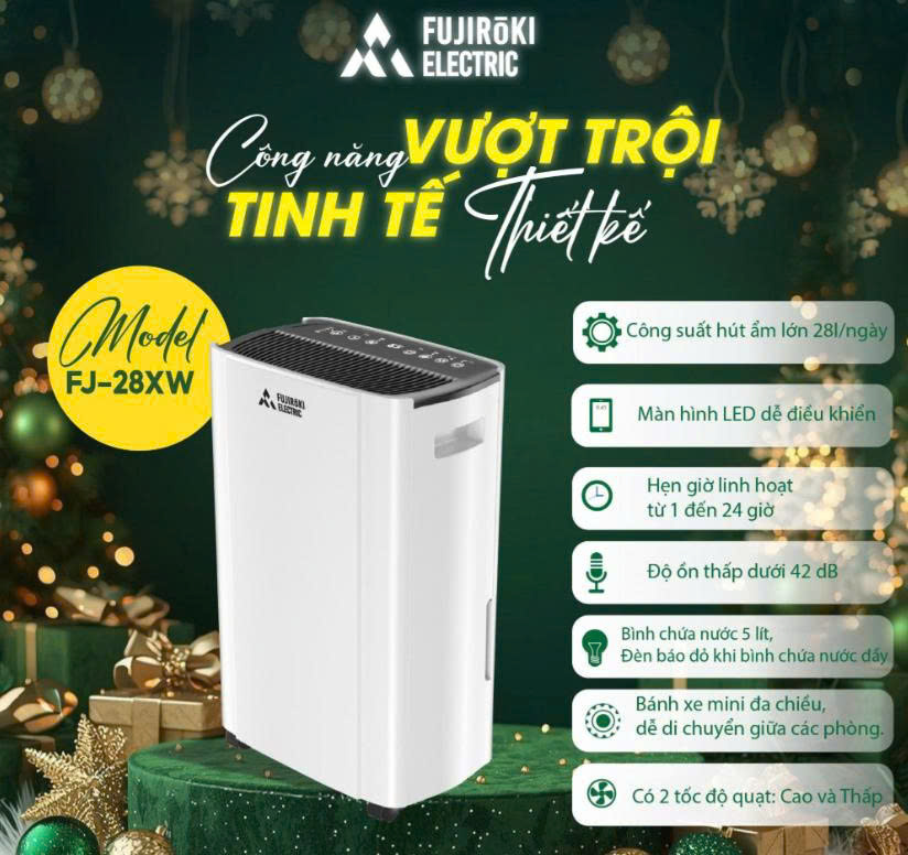 MÁY HÚT ẨM FUJIROKI FJ-28XW