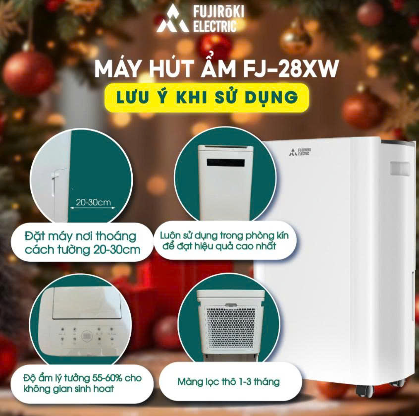MÁY HÚT ẨM FUJIROKI FJ-28XW