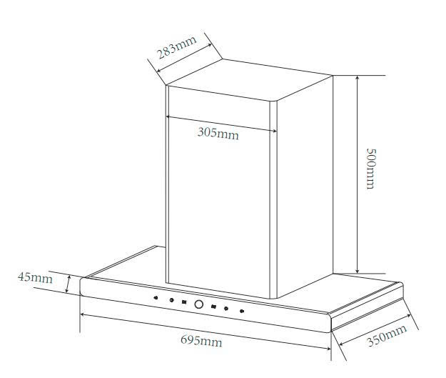 Máy hút khử mùi Faster FS 350S - 70T