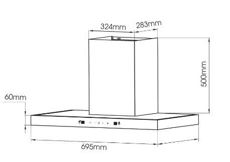 Máy hút mùi gắn tường Faster FS 557T