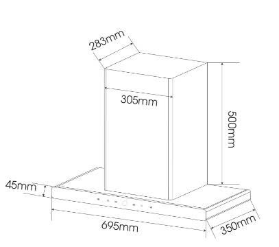 Máy hút mùi gắn tường FS 8386MD