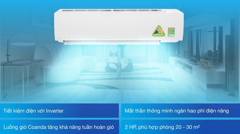 Điều hòa Daikin Inverter 2 HP FTKC50UVMV