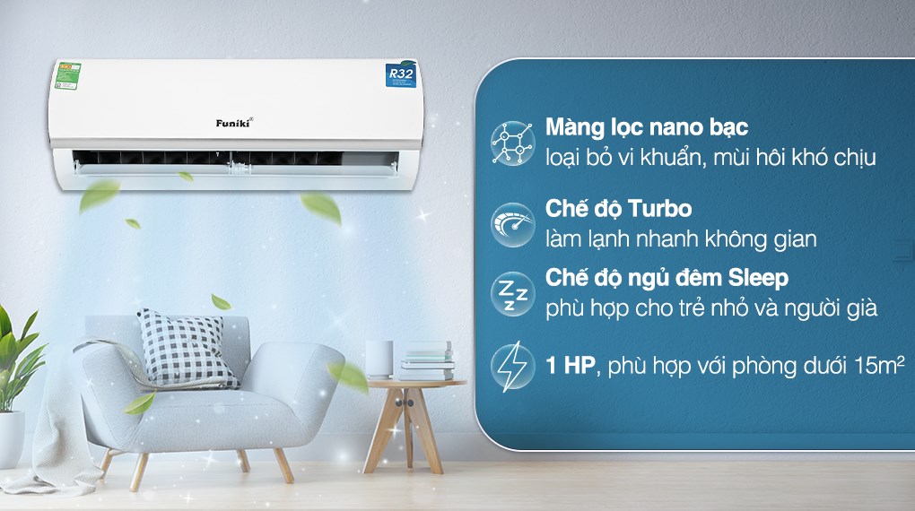 Điều hòa 1 chiều Funiki HSC12TMU chính hãng