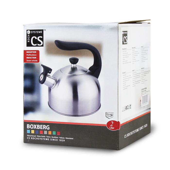 [MỚI] Ấm Đun Nước Inox CS BOXGERG 2,0 Lít - 066598