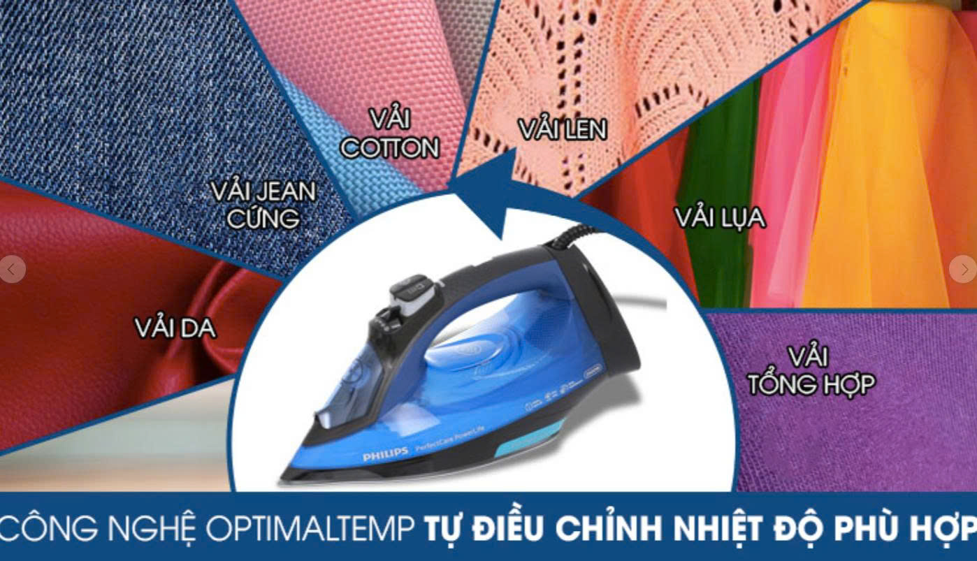 Bàn ủi hơi nước Philips GC3920 2500W