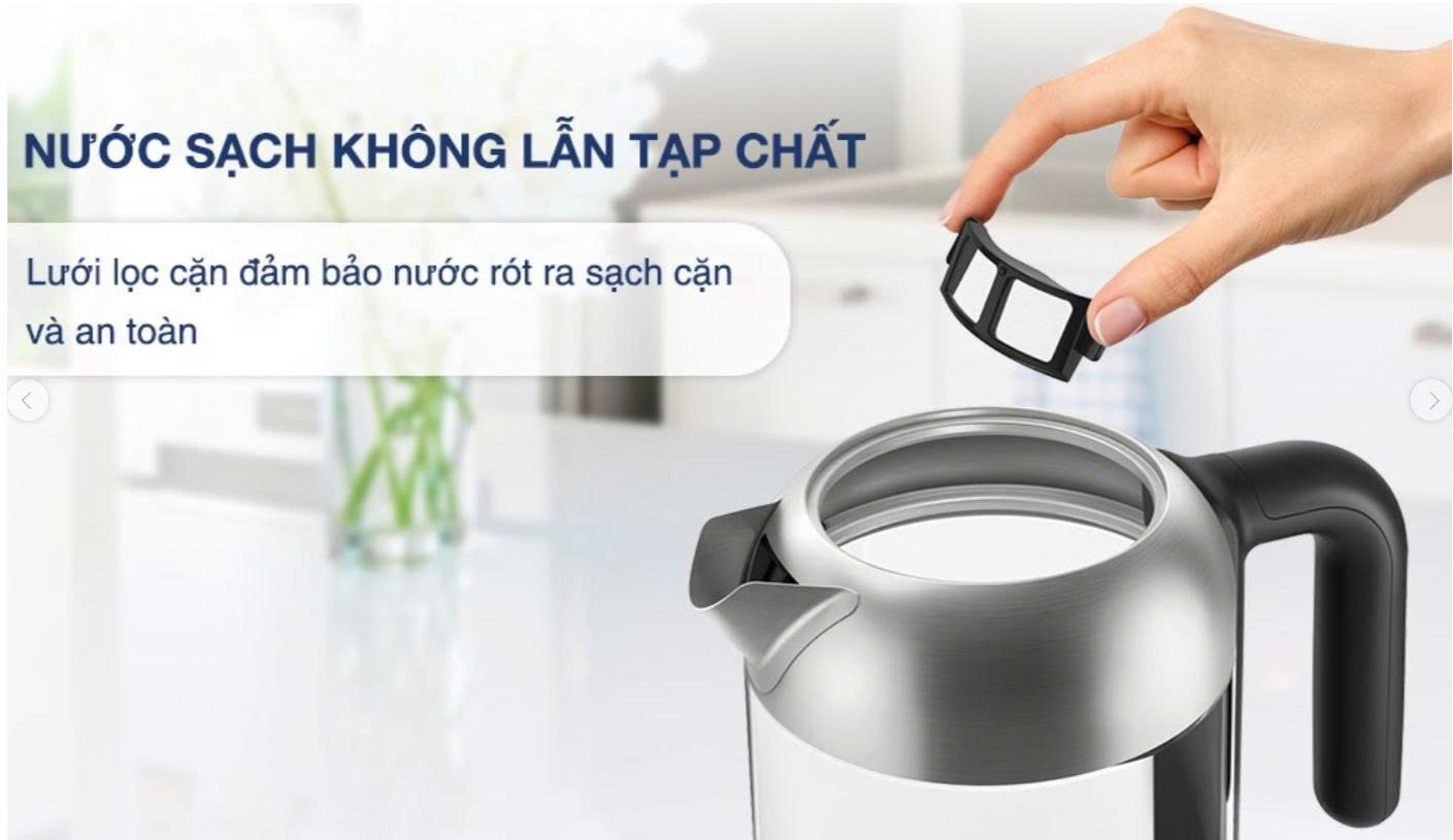 ấm siêu tốc Philips 1.7 lít HD9339/80