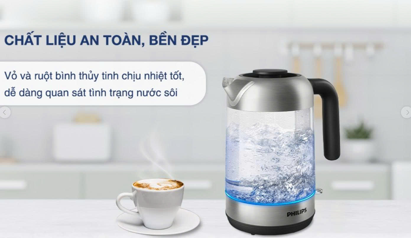 ấm siêu tốc Philips 1.7 lít HD9339/80