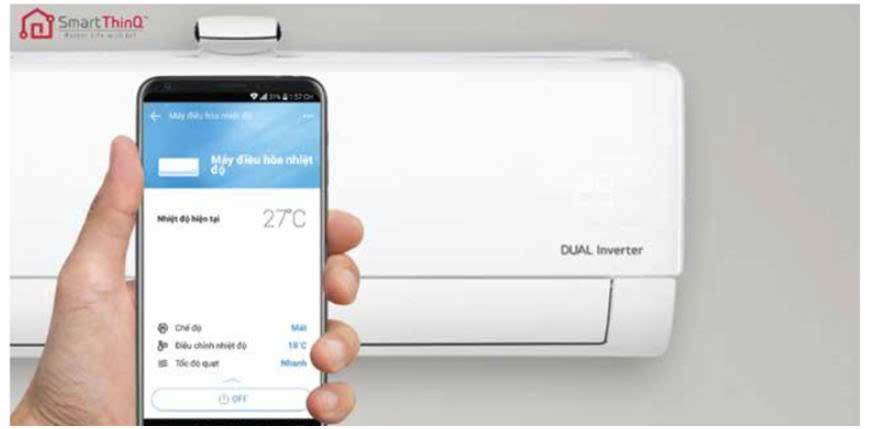 Điều hòa LG 12000BTU 1 chiều inverter AI Air IPC12M1