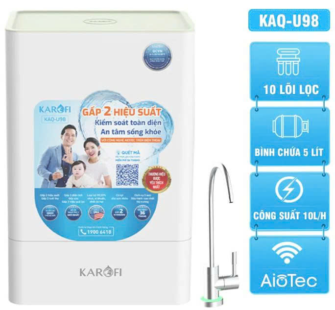 Máy lọc nước Karofi KAQ-U98