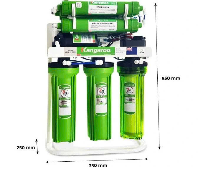 Máy lọc nước RO Kangaroo 9 lõi lắp dưới chậu KGRP99