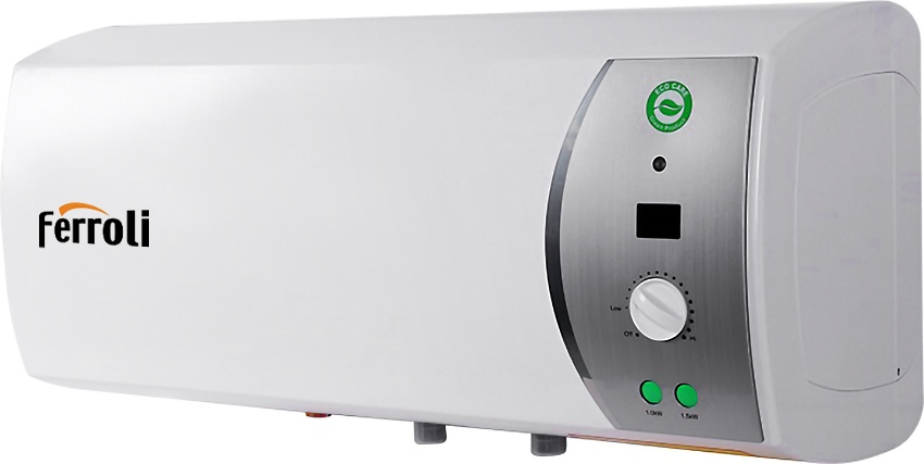 BÌNH NÓNG LẠNH FERROLI VERDI AG+ 30L Chống Giật, Tặng 01 đôi dây cấp 40cm . Công lắp 200.000 .
