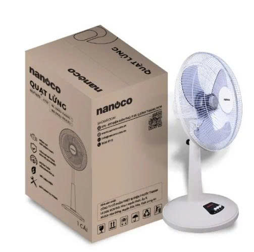 Quạt lửng Nanoco model NLF1623 (màu xanh, màu beige - 3 chế độ gió - công suất 47W)