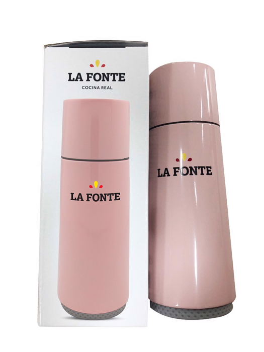Bình Giữ Nhiệt La Fonte 370ml Màu Hồng