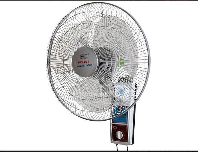 Quạt treo tường điện cơ 91 QTT-V2D, sải cánh 40cm, 46w, 2 dây kéo