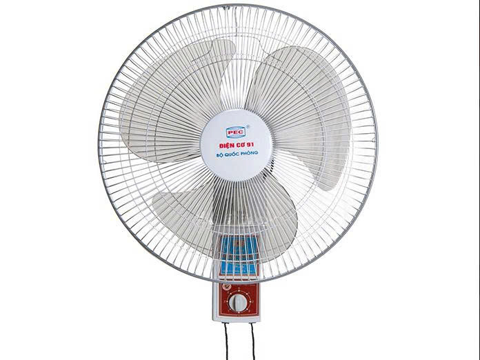 Quạt treo tường điện cơ 91 QTT-V2D, sải cánh 40cm, 46w, 2 dây kéo