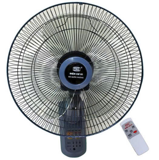 Quạt treo tường Điện Cơ 91 QTT-ĐKA (có điều khiển từ xa)