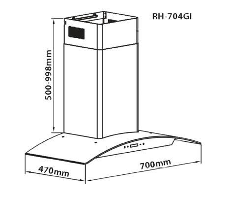 Máy Hút Mùi Romal RH-704GI