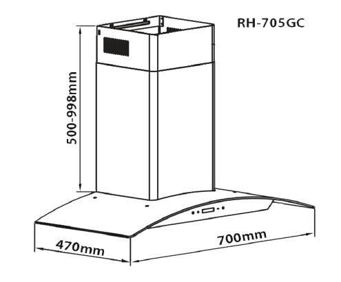 Máy Hút Mùi Romal RH-705GC