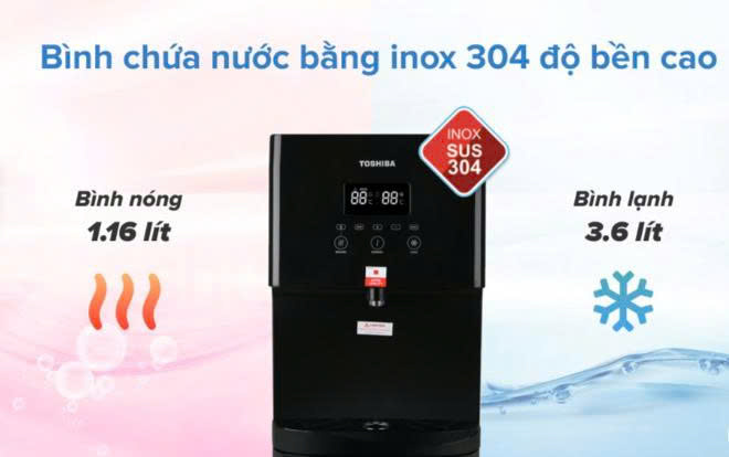 Cây nước nóng lạnh Toshiba RWF-W1830BV(K) 650W