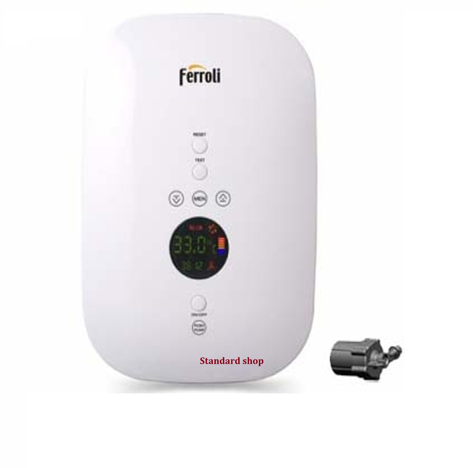 Máy nước nóng trực tiếp Ferroli DIVO SDP 4.5 kW, Tặng 01 đôi dây cấp 40cm . Công lắp 200.000 .