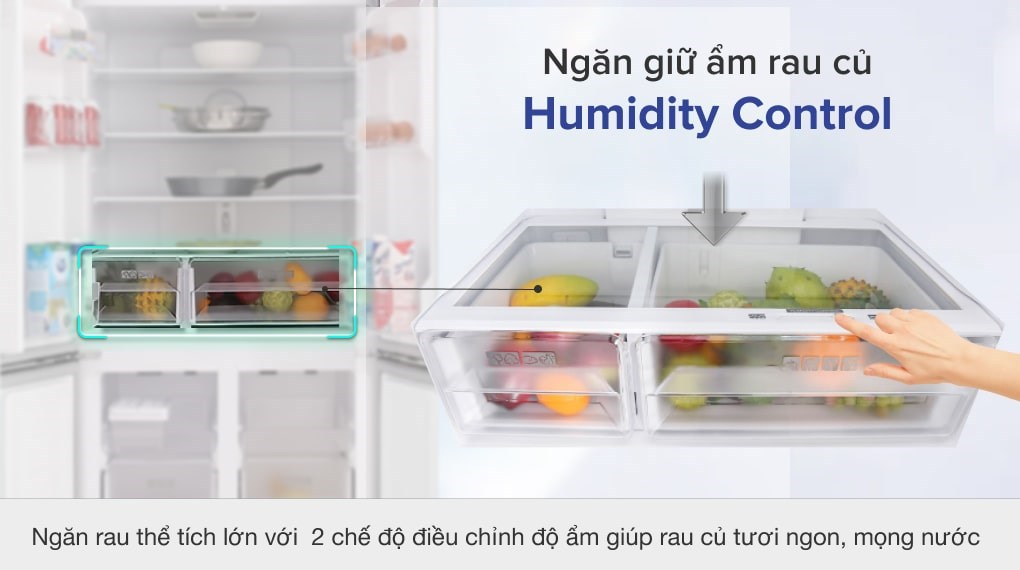 Tủ lạnh Sharp Inverter 401 lít Multi Door SJ-FXP480V-SL
