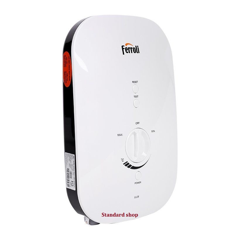 Máy nước nóng Ferroli Divo SSN 4.5S 4500W, Tặng 01 đôi dây cấp 40cm . Công lắp 200.000 .