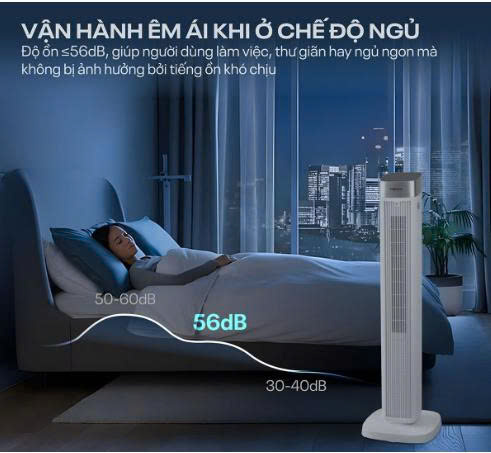 Quạt tháp Fujihome TF-51E có điều khiển từ  xa