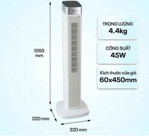 Quạt tháp Fujihome TF-51E có điều khiển từ  xa