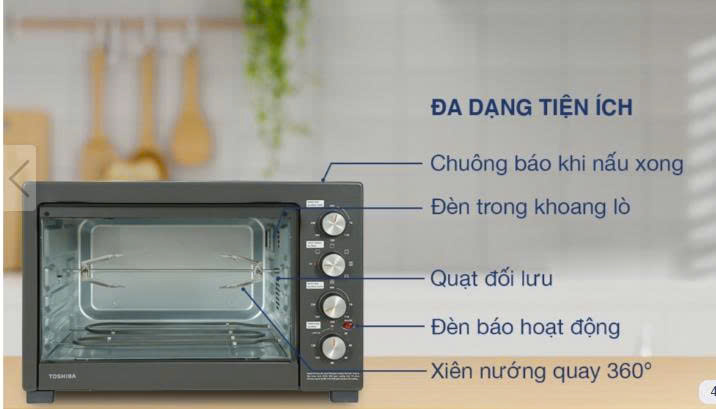 Lò nướng Toshiba TL-MC40EZF(GR) 40 lít