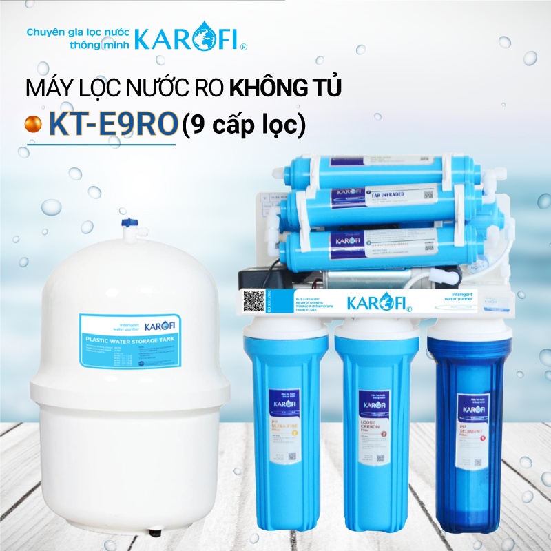 Máy lọc nước Karofi 9 cấp KT-E9RO – Không vỏ tủ