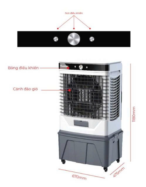 Quạt Rapido điều hòa Windy M