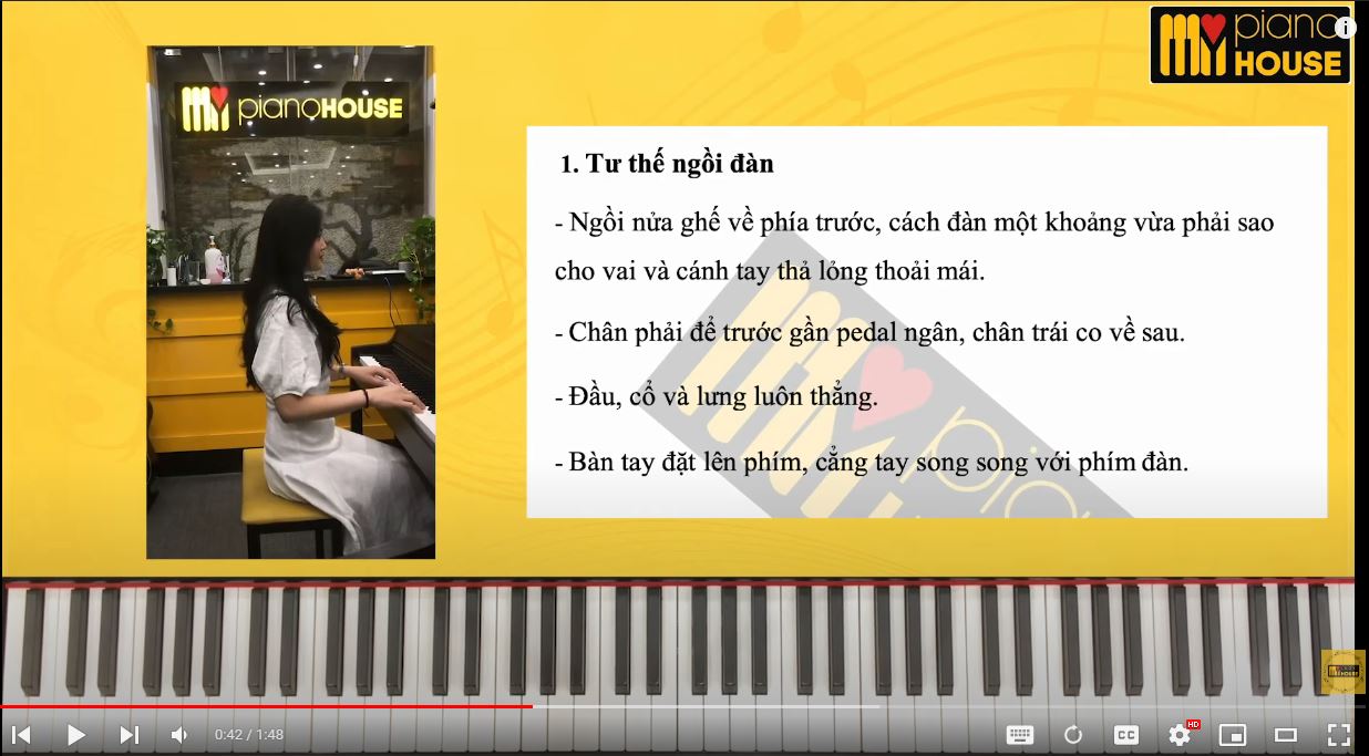 [HƯỚNG DẪN PIANO CƠ BẢN] #1TƯ THẾ NGỒI VÀ ĐẶT TAY SAO CHO CHUẨN VÀ ĐẸP |