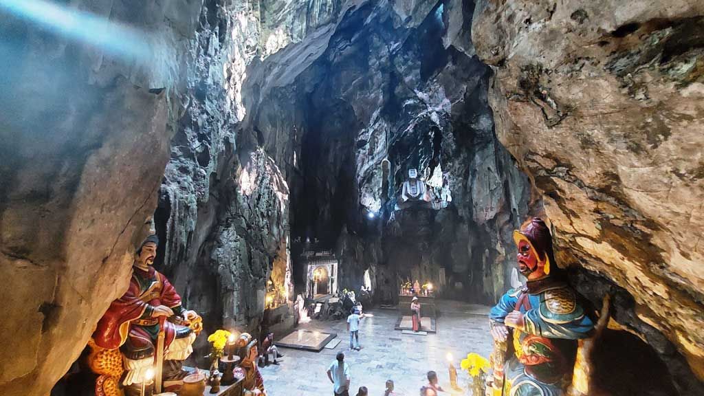 Cave temple inside Marble Mountains, Da Nang