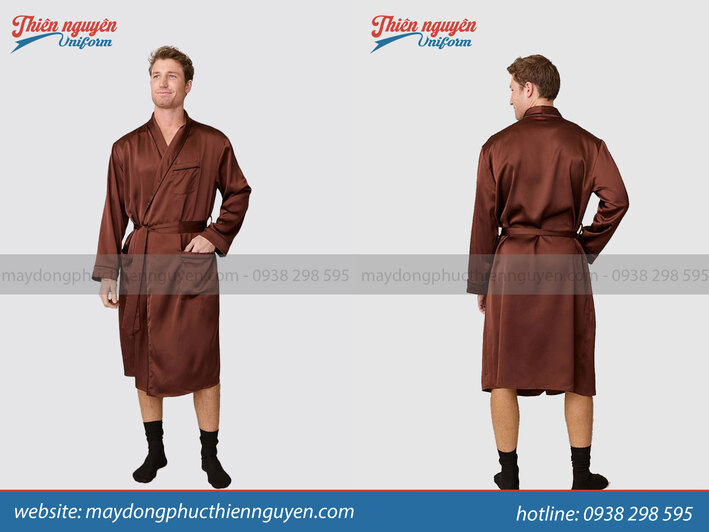 may áo choàng spa nam