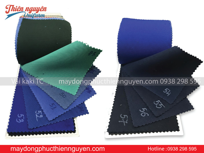 Bảng màu kaki 65/35 may quần áo bảo hộ lao động. Ảnh 2