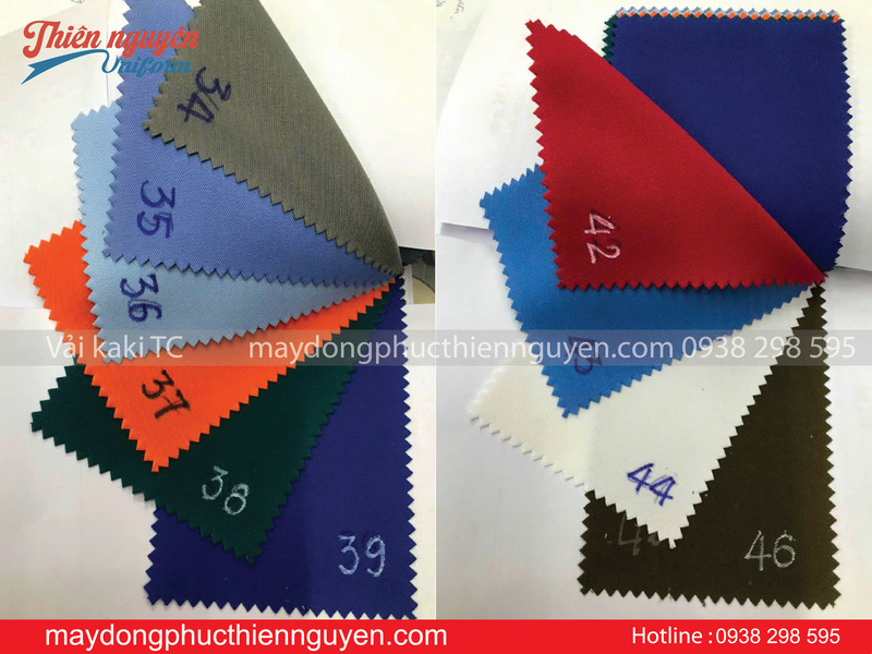 bảng màu vải kaki Thành Công - Thiên Nguyên uniform