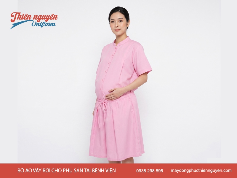 Bộ áo váy rời cho sản phụ thăm khám tại các bệnh viện