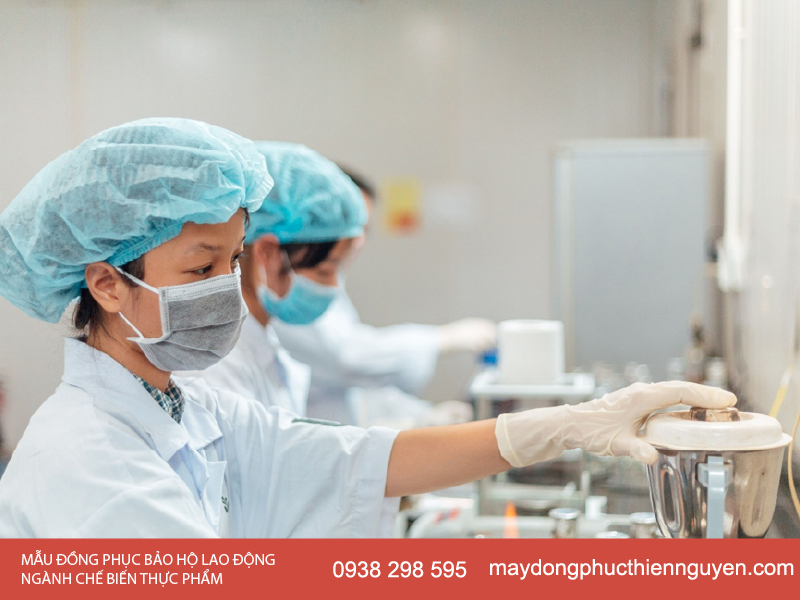 Mẫu đồng phục bảo hộ lao động ngành chế biến thực phẩm