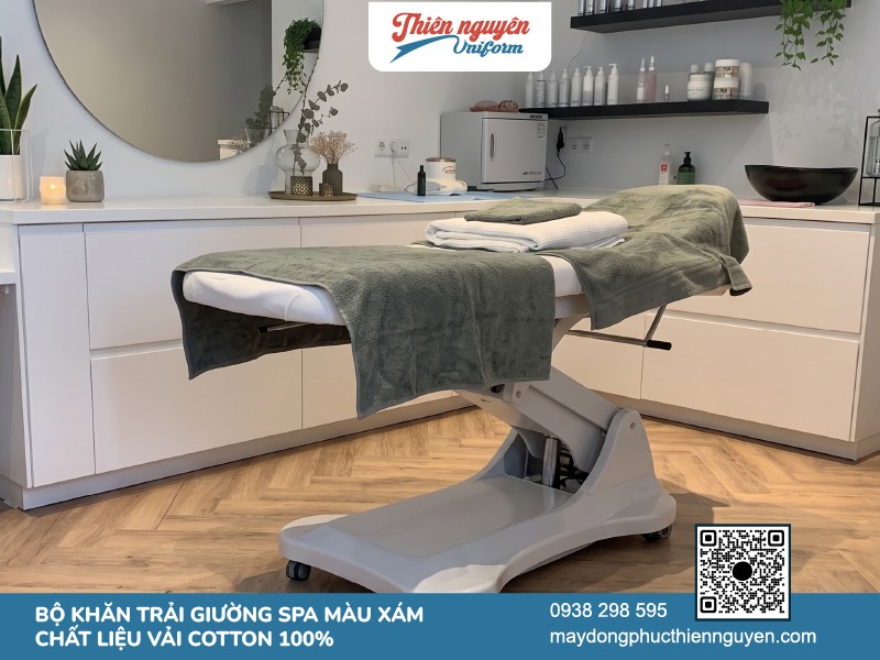 Mẫu khăn trải giường spa cao cấp