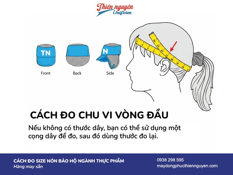 Hướng dẫn cách đo chu vi vòng đầu