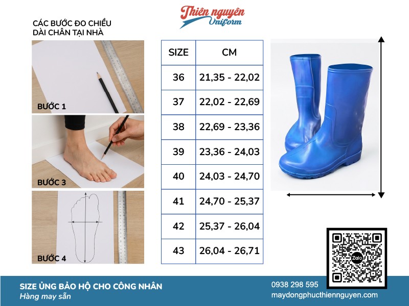 Hướng dẫn các bước đo size chân