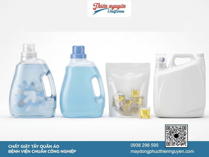 Khâu kiểm soát chất giặt tẩy cho đồng phục bệnh nhân