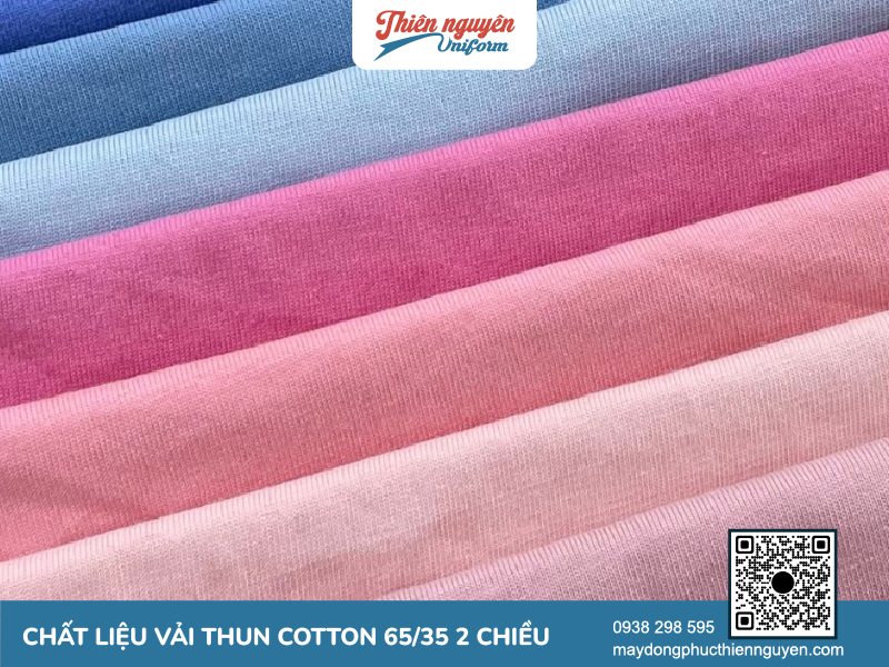 Làm thế nào để chất liệu vải thun cotton 65/35 (CVC) 2 chiều được bền màu và giữ form đẹp?